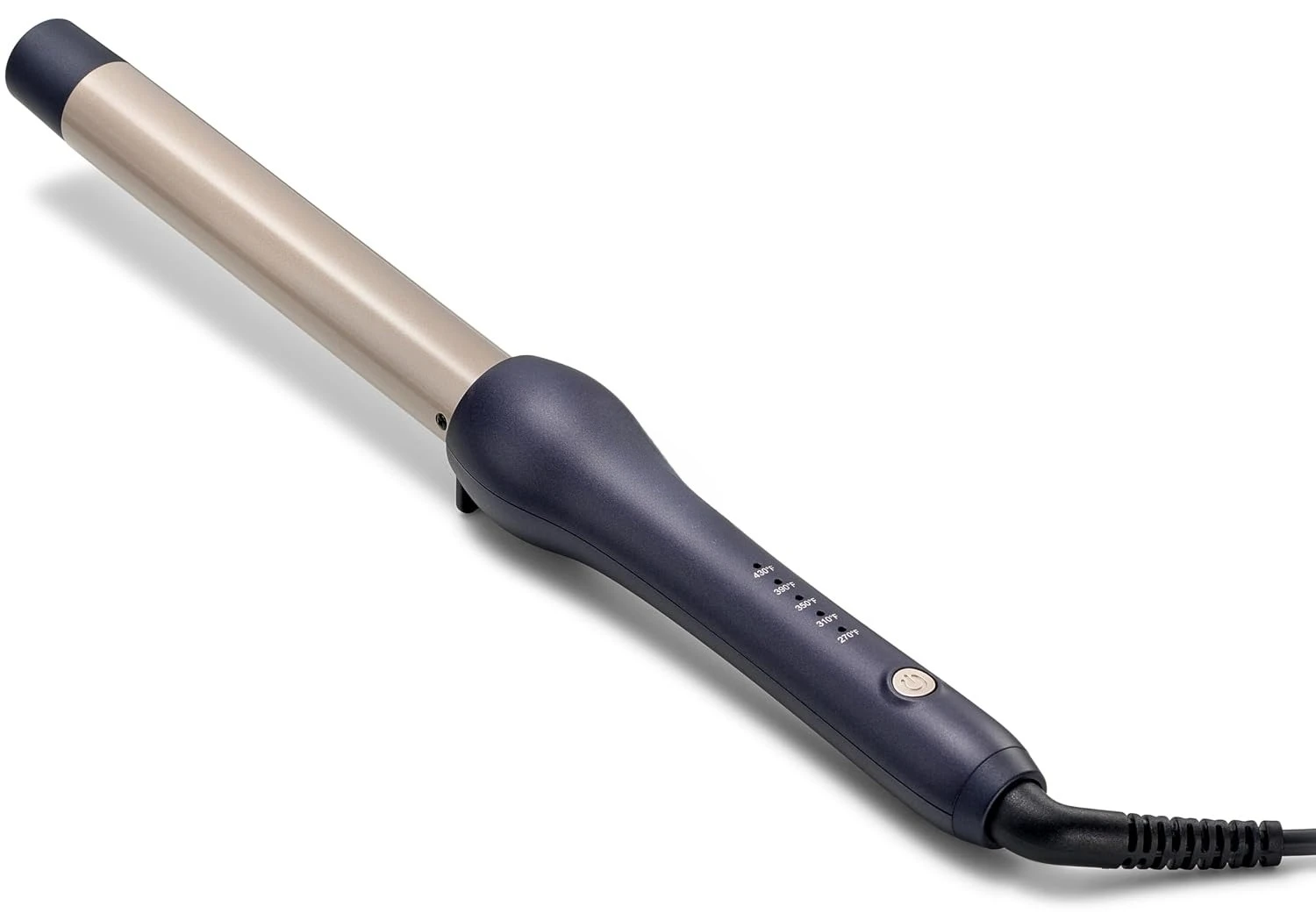 1" Curling Wand, Blue, Moisture Heat Technology & 24K Gold MX, Ceramic Long Barrel with Adjustable Heat, Versatile Hair Curler for Long-Lasting Curls