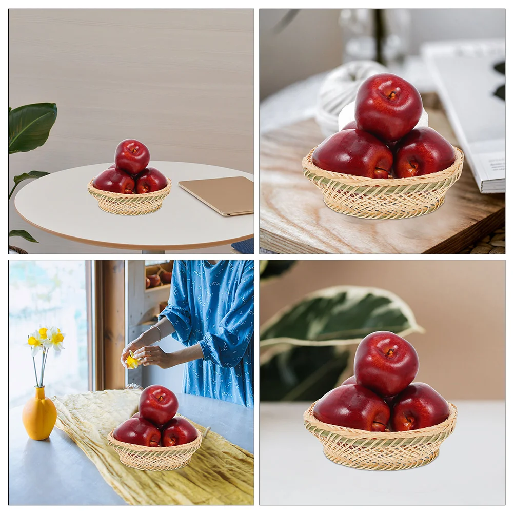 Simulation Red Snake Fruit Model Kitchen Photography Decoration Display Fake Fruits Apples Prop Vines