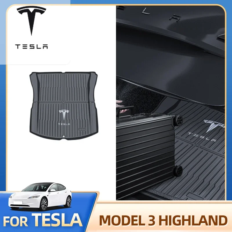 

For Tesla Model 3 Highland 2025 2026 Renewed Version Dustproof TPE Front and Trunk Pad Box Pad Modified Accessorie Car Sticker