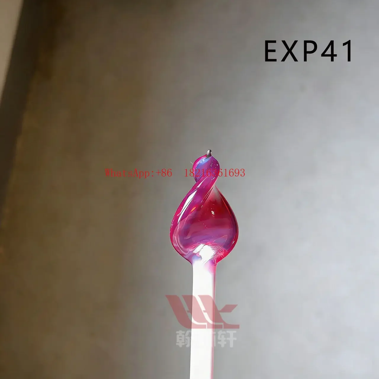 Limited Time EXP41 540 Rose Red Protein Bar Fired Glass Lamp Stick Colored Glazed Hard Glass Strip