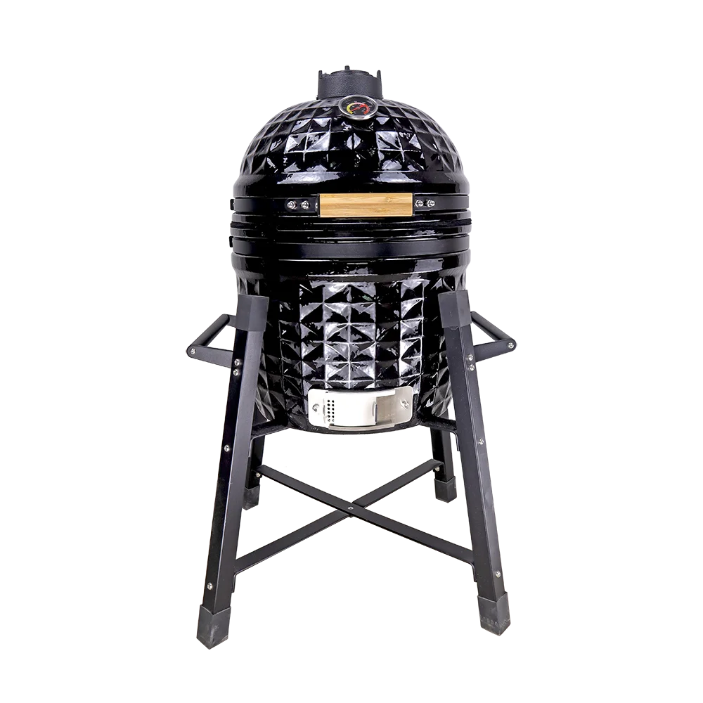 Auplex Vertical Kamado 15-Inch Portable Charcoal BBQ Smoker Grill Outdoor Big EGG Wholesale Grill