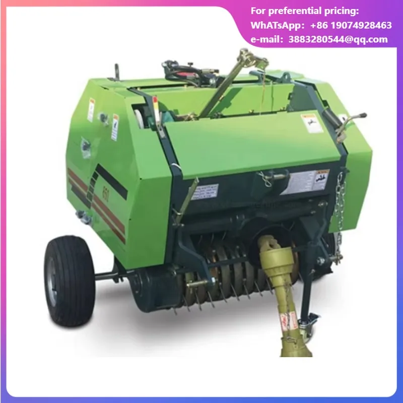 Small Or Square For Sale Forestry Machinery Tractors Mounted PTO Round Hay Baler Silage Packing Machine Hay Baler Roll Baler