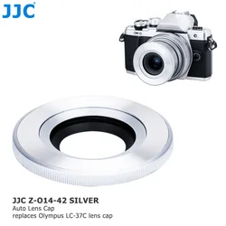 JJC Auto Lens Cap for Panasonic G Vario 12-32mm f/3.5-5.6 ASPH, Olympus M.ZUIKO DIGITAL ED 14-42mm f/3.5-5.6 EZ  Replaces LC-37C