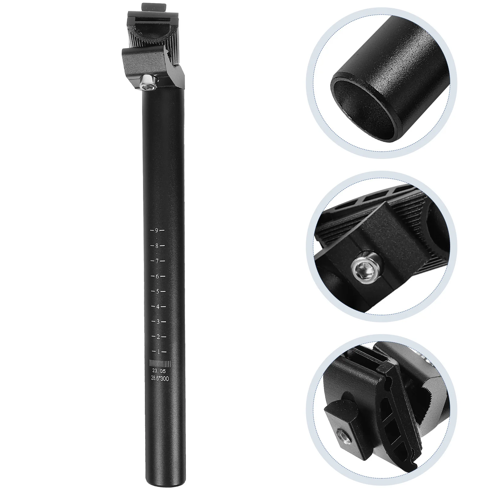 Bike Seatpost Adjustable Aluminium Alloy Strong Durable Simple Structure Vibration Prevention Cycling Accessory