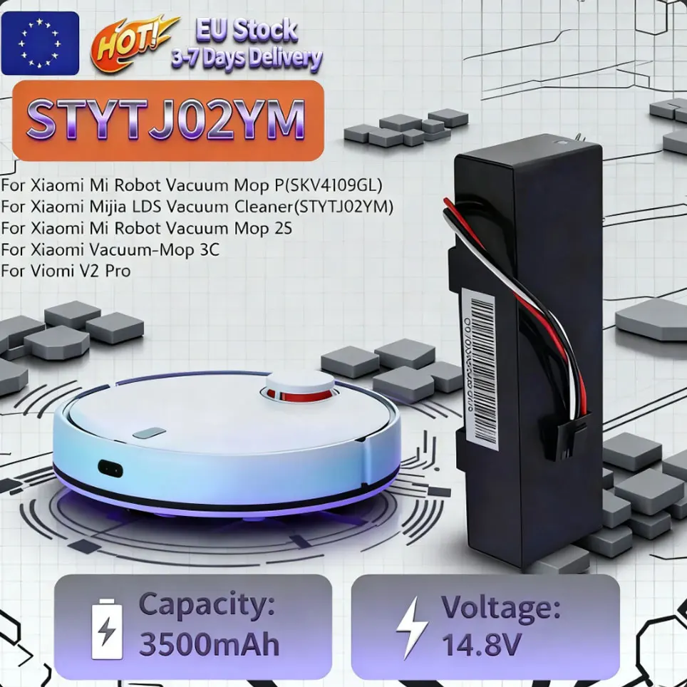 Wiederaufladbarer 18650-Akku 14,8 V für Xiaomi 2S Mijia STYTJ02YM Kehr- und Wischroboter und für Haier JX37 Staubsauger