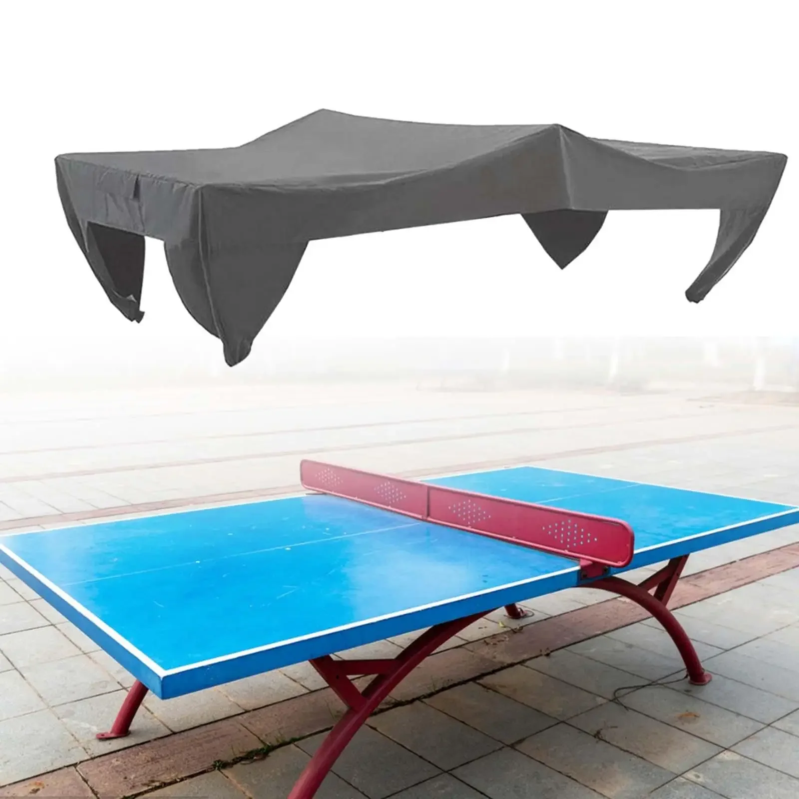 Table Tennis Table Cover Water Resistant Protective Cover Outdoor and Indoor Ping Pong Cover Premium for Ping Pong