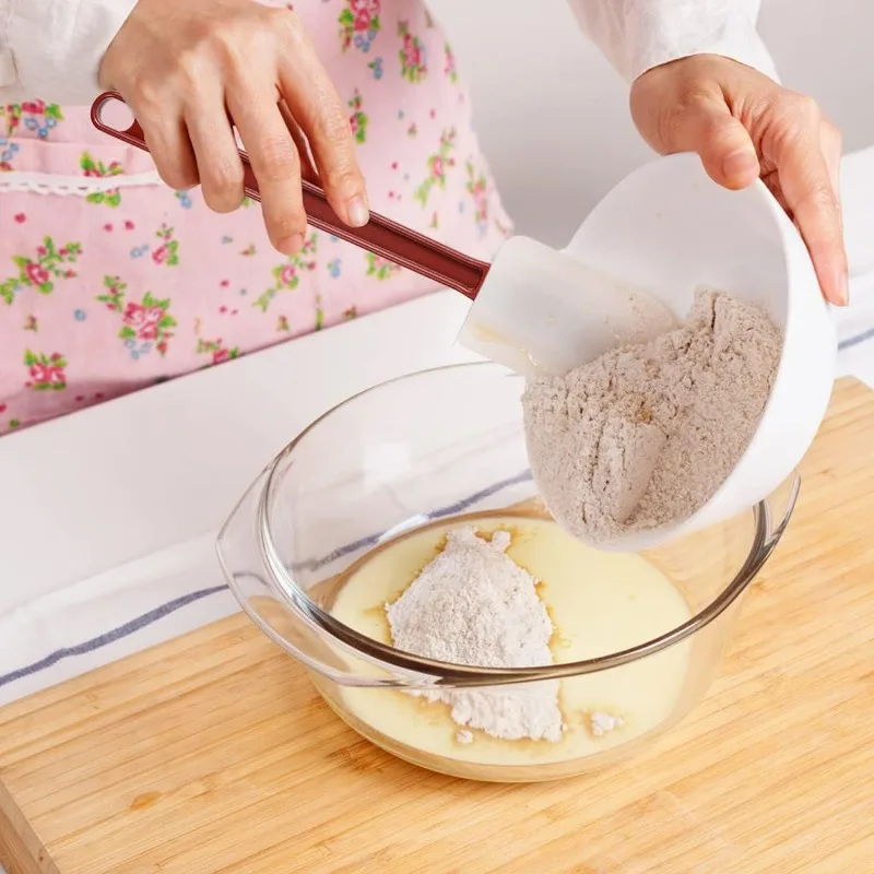 For Silicone Spatula Set -  Cream Silicone Scraper Spoon Shaped Scraper Baking Tool Cake Cream Scraper