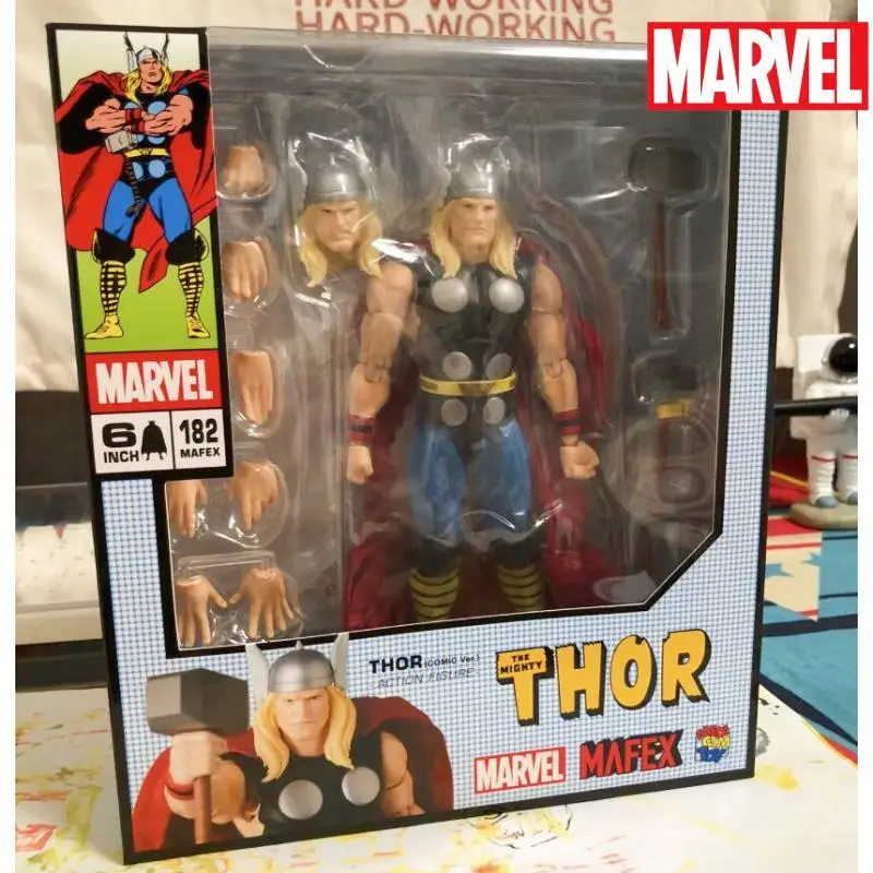 

In Stock Mafex 182 Marvel Thor Comic Ver. Action Figure Collectible Toy Gift Anime Figure Action Comic version