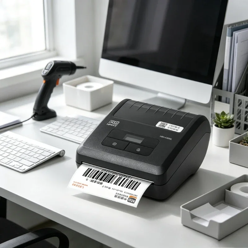 Portable Bluetooth Thermal Label Printer Shipping Barcode Pickup Code Sticker Printer for Courier Warehouse Mobile 라벨 프린터