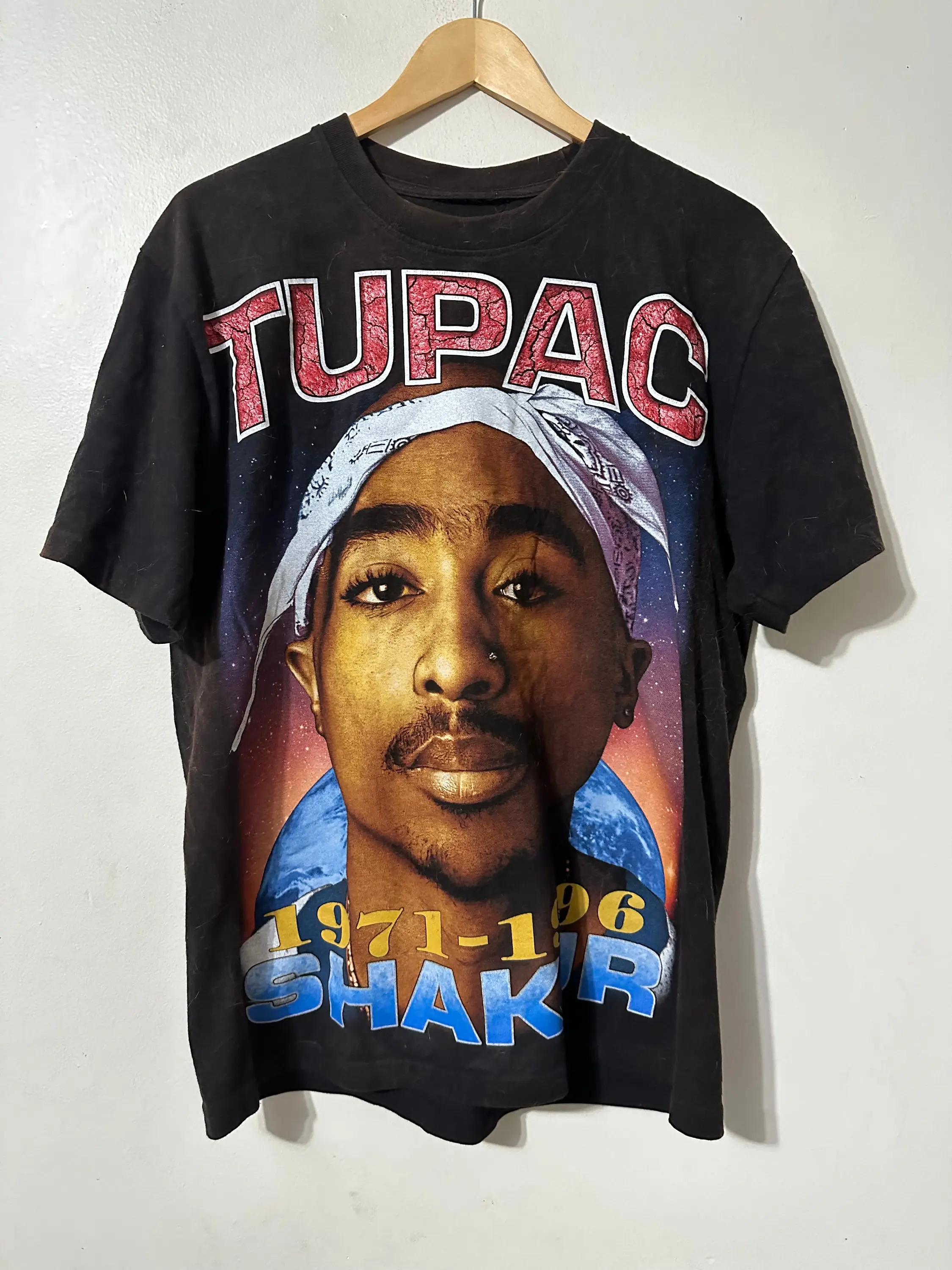 Vintage Tupac Shakur Bootleg Rap T Shirt The Roxx Y2K Streetwear