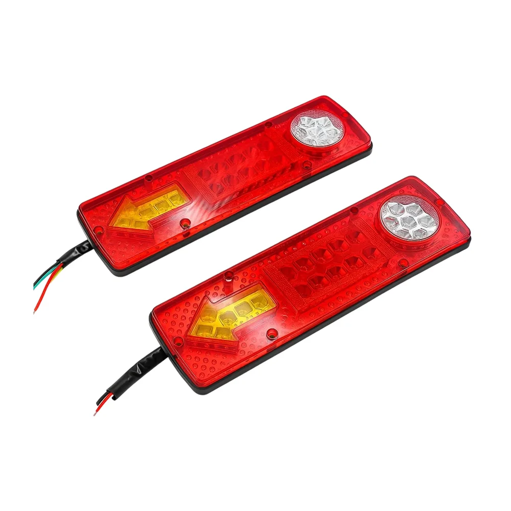 

Pair LED Truck Tail Lights Energy Saving Rear Lights ABS Lamp Designed for Night Operations & Enhanced Road Safety