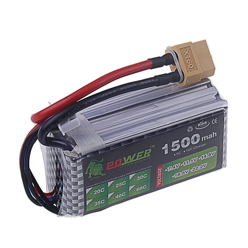 4S 14.8V Lipo Battery 1500mAh 1800mAh 2200mAh 2800mAh 3300mAh 5200mAh 7200mAh Deans T / XT60 For RC Car Truck Buggy Racing Boat