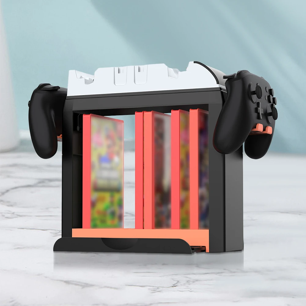 For Switch 2 for Joycon Charger Game Storage Tower Multifunctional Charging Dock Station Organizer Station for Switch OLED