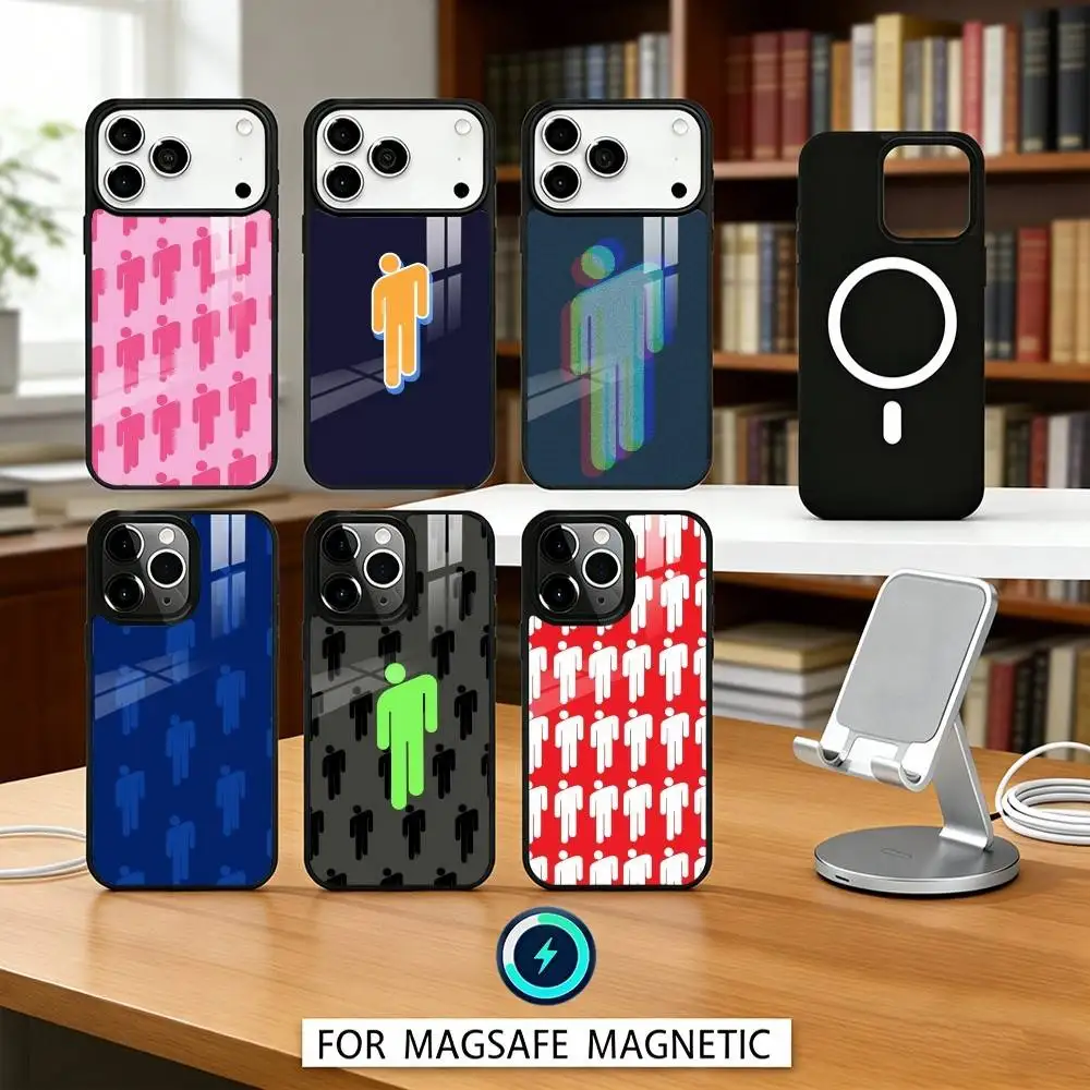 

1PC Fashion Hit Me Phone Case For iPhone 17,16,15,14,13,12,Pro,Max For Magsafe Magnetic Wireless Charging