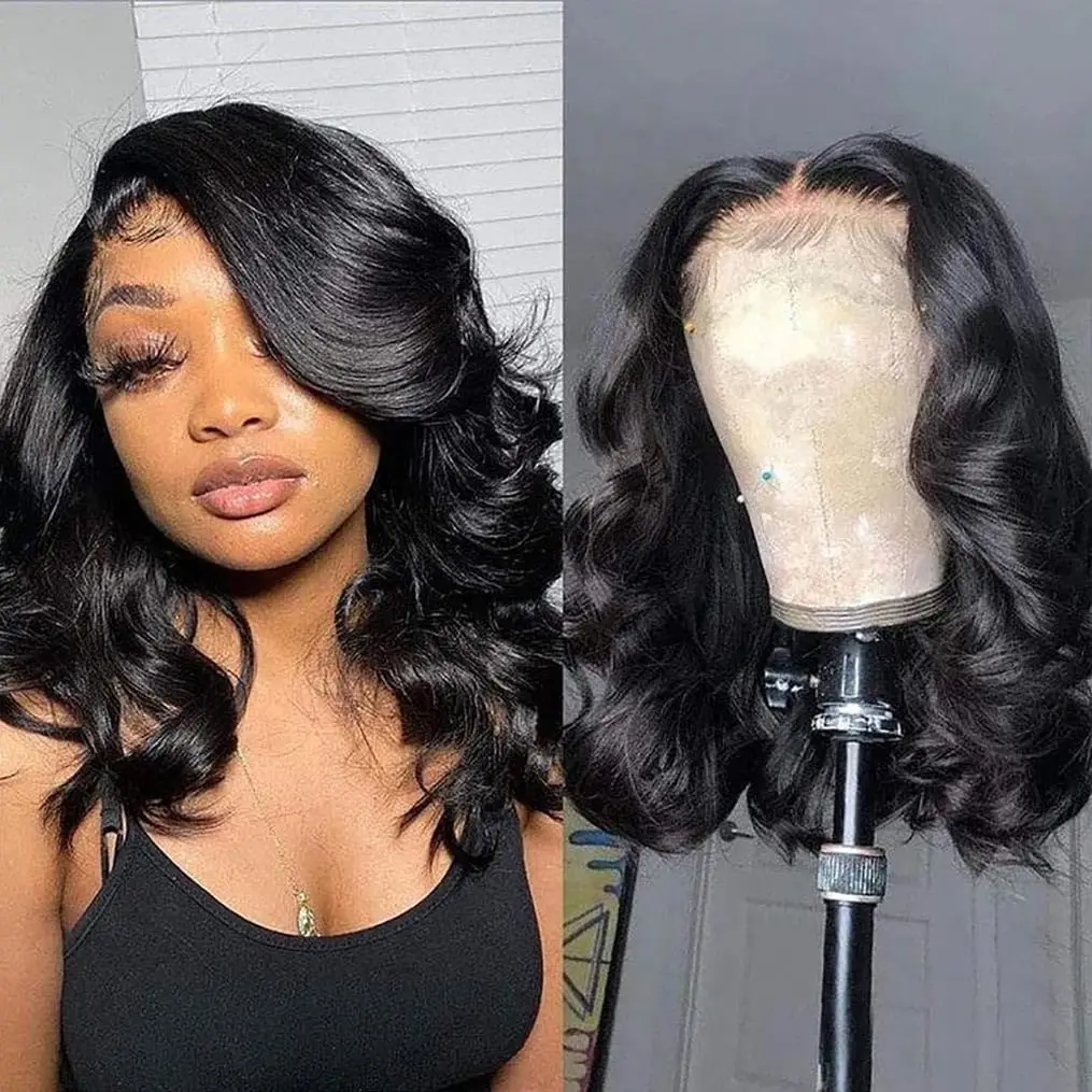 Wear and Go 5x5 Glueless Wigs Human Hair Pre Cut HD Lace No Glue Body Wave Wigs For Women Glueless With Natural Hairline