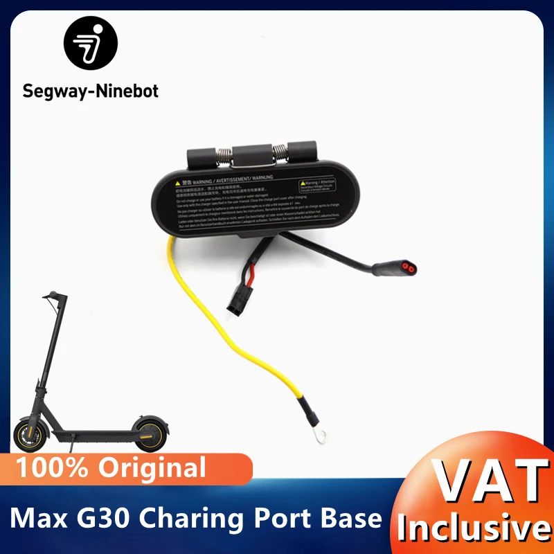 Original Charing Port Base Assembly For Ninebot By Segway G30 G30P Electric KickScooter Charging Connector Replacement Parts