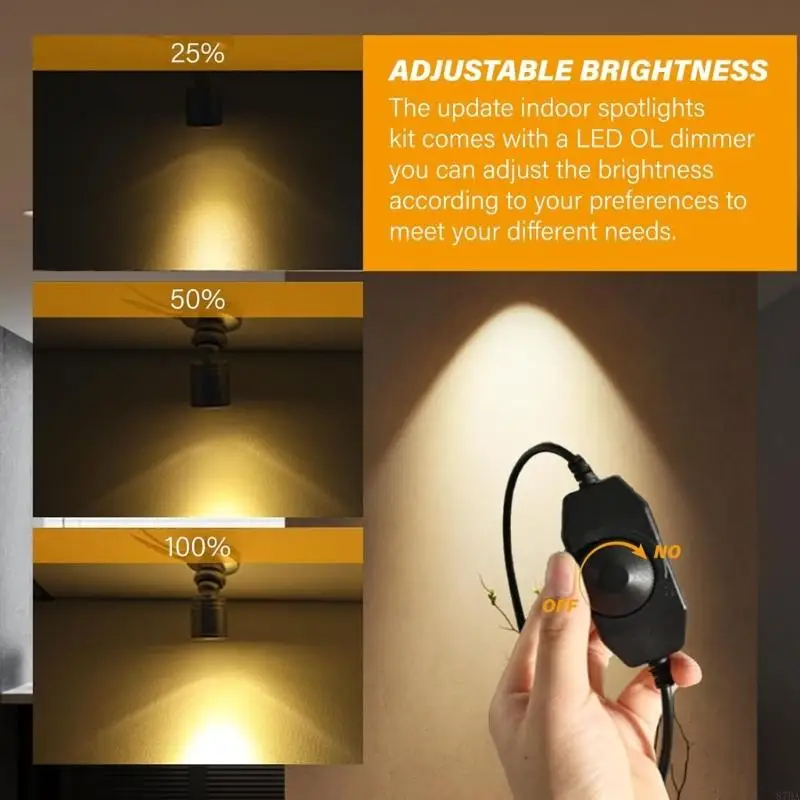 4Pieces Practical LED Makeup Light Bedroom Night Light Easy Mounting Solution Aluminum Texture for Home or Travel 87HA