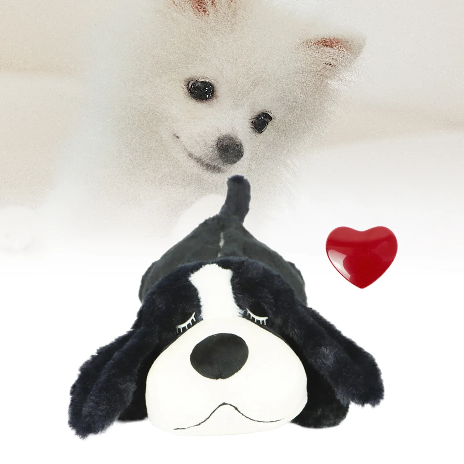 Puppy Heartbeat Toy, Pet Stuffed Animal Plush Toys Dog Toy Dog stairs Dog teething toys Interactive dog toys Snuffle mat dog Dog