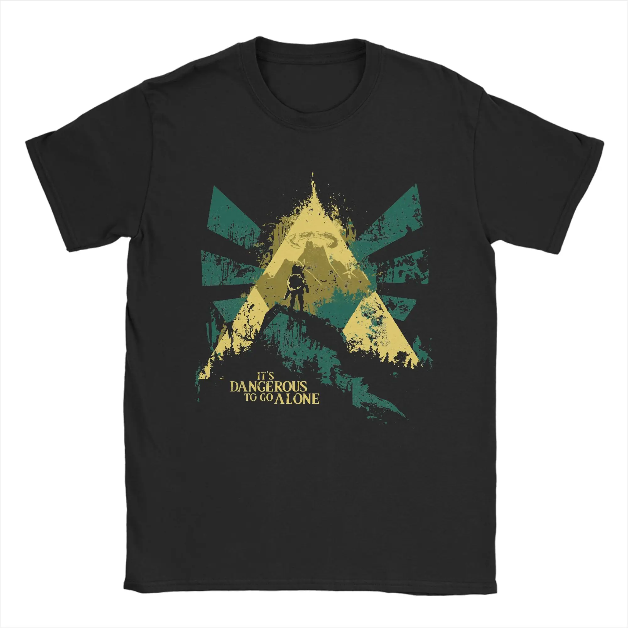 The Legend Of Zelda It's Dangerous To Go Alone T-Shirt Men Cotton Tee Shirt Crewneck Short Sleeve T Shirts Plus Size Clothes