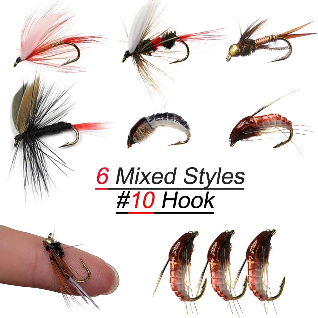

3Pcs Combination Nymph Fly Fishing Flies Fly Insects Different Styles Salmon Trout Fly Fishing Lures Fishing