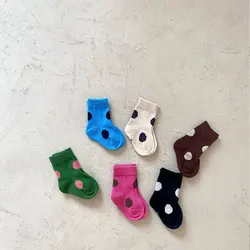 Chaussettes en coton doux pour bébé fille, 3 paires, Style coréen, accessoires pour nouveau-né