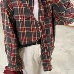 Vintage Women Long Sleeve Shirt Oversized Plaid Shirt Autumn Winter Fashion Loose Lapela Pocket Shirt Adjustment Blouse Korean Style 12 Main Sales Women's Chess Clothing - №5