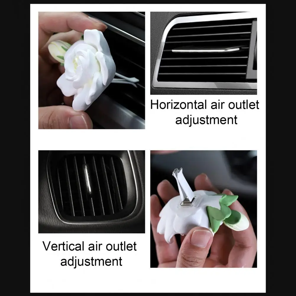 Aromatherapy Air Freshener for Car Refresh Drive with Gardenia Aromatherapy Car Air Fresheners Auto Diffusers for Relaxation A