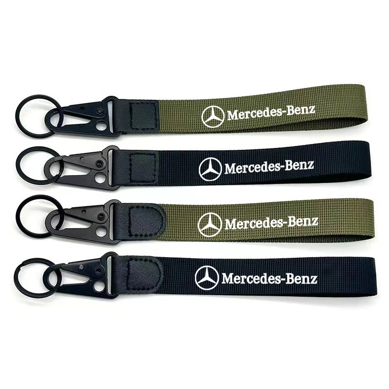 

Tactical Nylon Webbing Buckle Carabiner Hook EDC Molle Backpack Belt Clip Keychain For Mercedes Benz AMG W213 W210 W222 CLK GLA