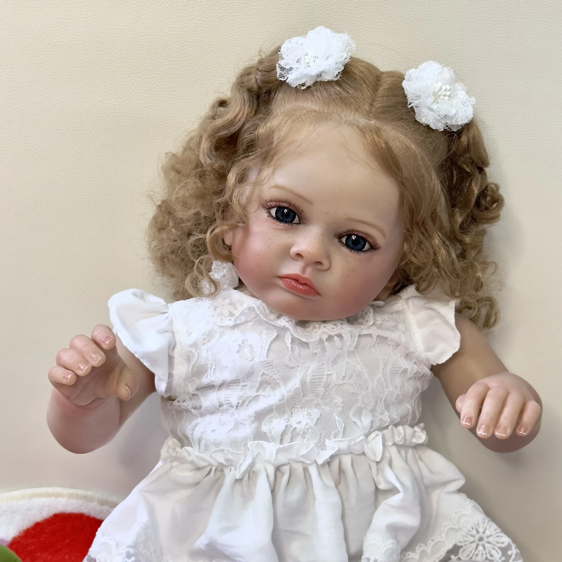 24inch Tutti Reborn Baby Doll Lifelike Real Baby 3D Skin Lifelike Baby Toddler Girl Collectible Art Doll Gift Bebe Reborn