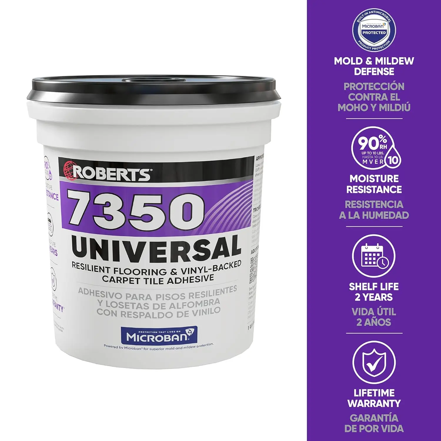 versal Resilient Flooring & Vinyl-Backed Carpet Tile Adhesive - 1 Gal. (3.78 L)