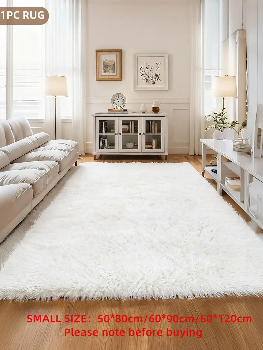 

1pc Rug, Area Rug, Living Room Bedroom Rug, Super Soft Fluffy Shaggy Rugs, Home Decor Fluffy Plush Rugs, Washable