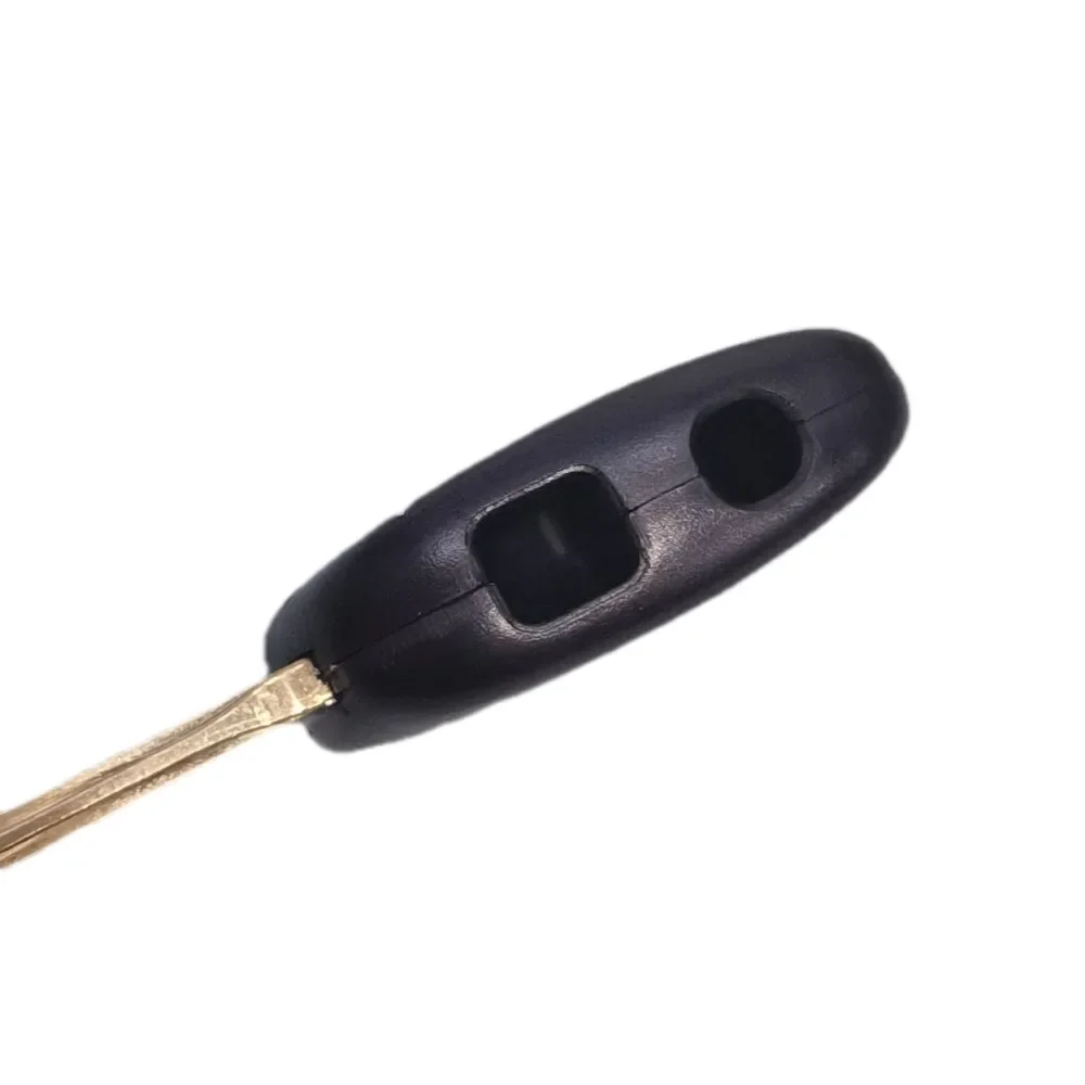 Toy48 Short Blade for Toyota Corolla Camry Shell Replacement 2 Buttons Holes on Side of Cover Remote Case Fob Car Key Blank