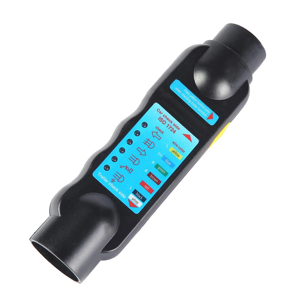 AOHEWEI 13 Pin Tester per rimorchio indicatori luminosi spina e presa connettore strumento 12V circuito di cablaggio diagnostico per camion Caravan