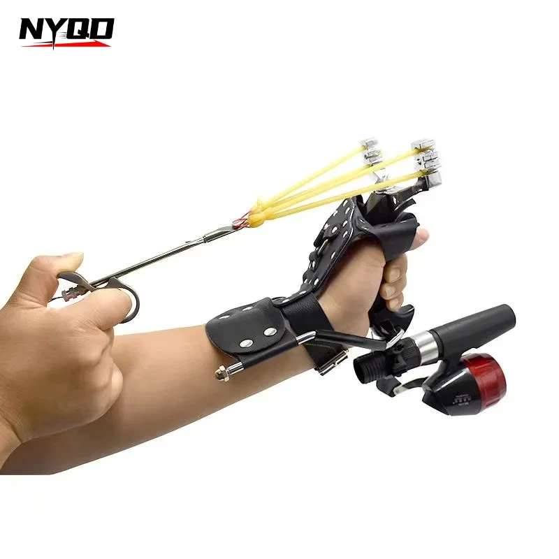 The new slingshot is professional, precise, and multifunctional, capable of shooting and hunting fish with great power