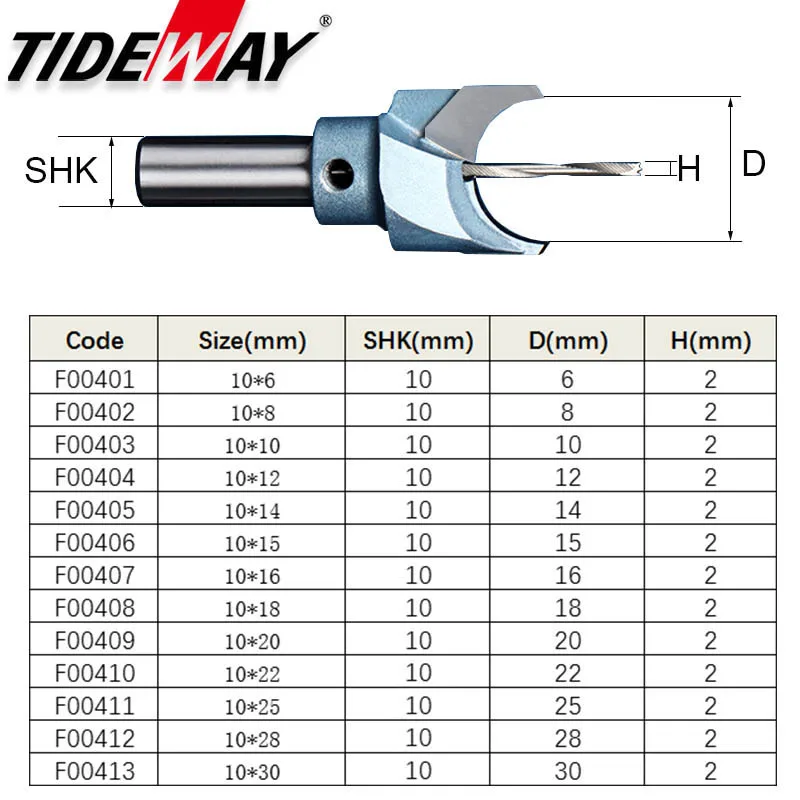 Imagem -02 - Tideway-woodworking Bead Drill Bits Carboneto 10 mm Haste de Madeira Buda Bola Roteador Bit Beads Industrial Grau Ferramenta de Mão Dia 630 mm