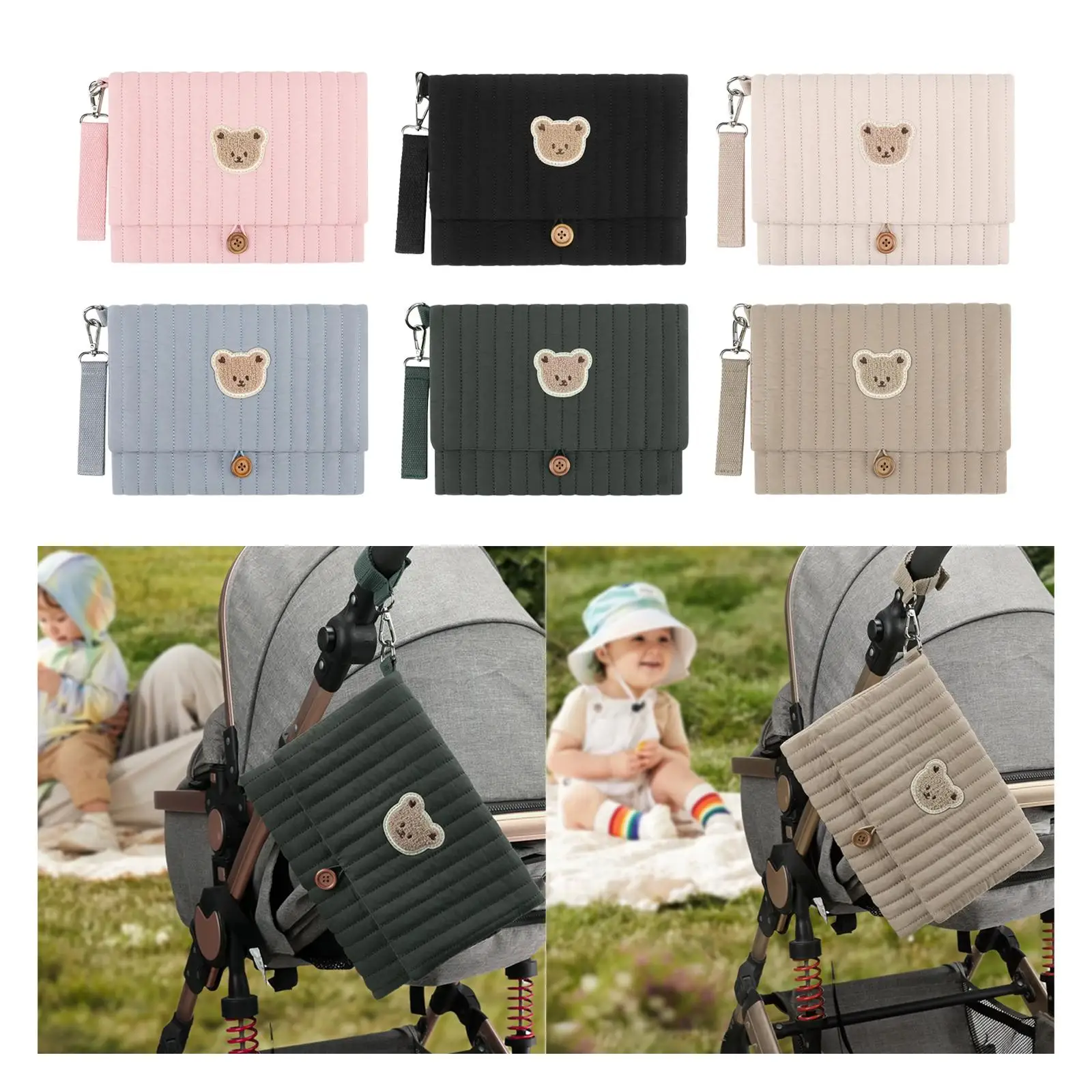 

Cloth Diaper Bag Nappy Pouch Multifunctional Foldable Reusable Wet Bag Bag