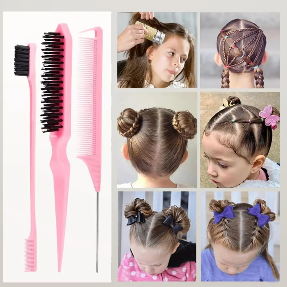 

New Long Lasting Hair Wax Styling Stick Smoothness Hair Bun Accessory Hair Brush Women's and Children's