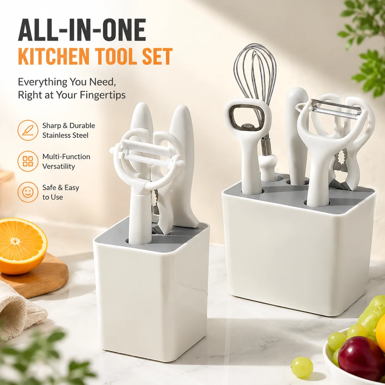 Baby Food Scissors - Kitchen Tool Set Stainless Steel Fruit