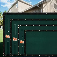 4ft/5ft/6ft/7ft Fence Privacy Screen, Heavy Duty Privacy Fence Screen, Outdoor Shade Cloth Mesh Barrier, Cable Zip Ties Included 4