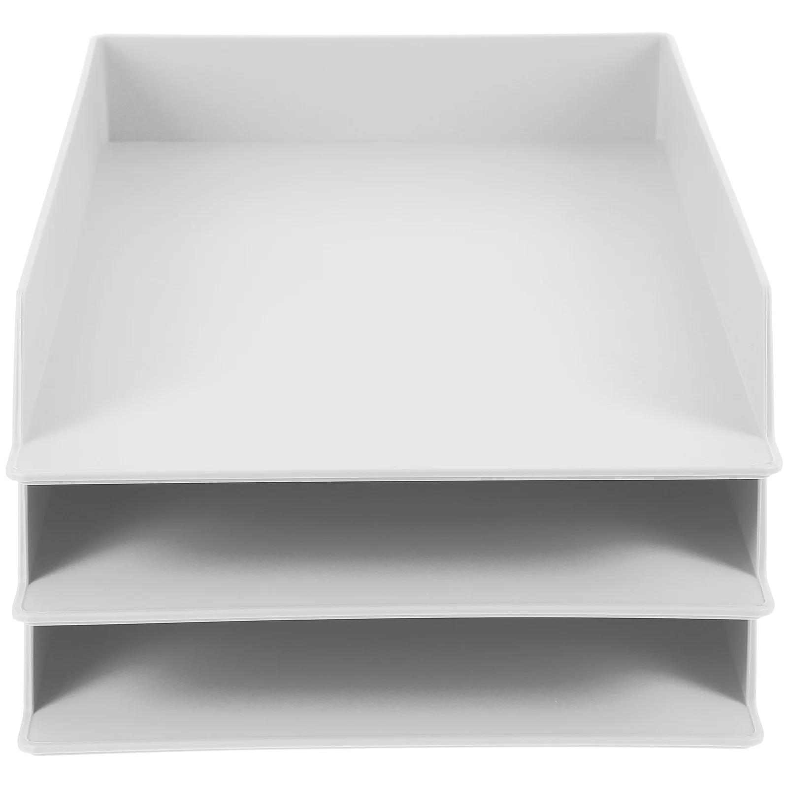 

3 Pcs Organiser File Storage Box Stationery Container Desktop Organizer Shelving