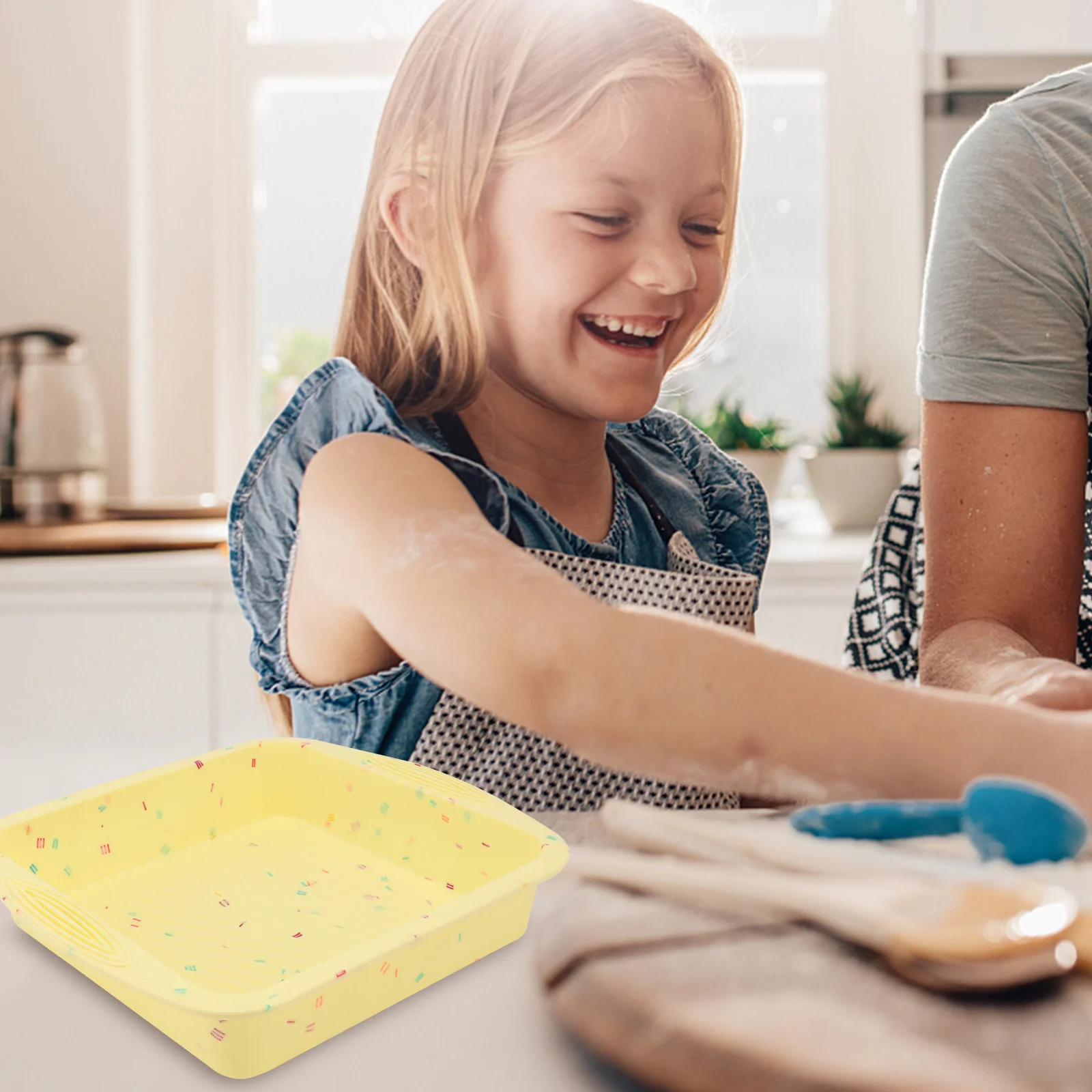 

9 Inch Non-Stick Silicone Baking Pan For Cake Bread Toast Making Dishwasher Safe Oven Microwave Refrigerator Use Bakeware Mold