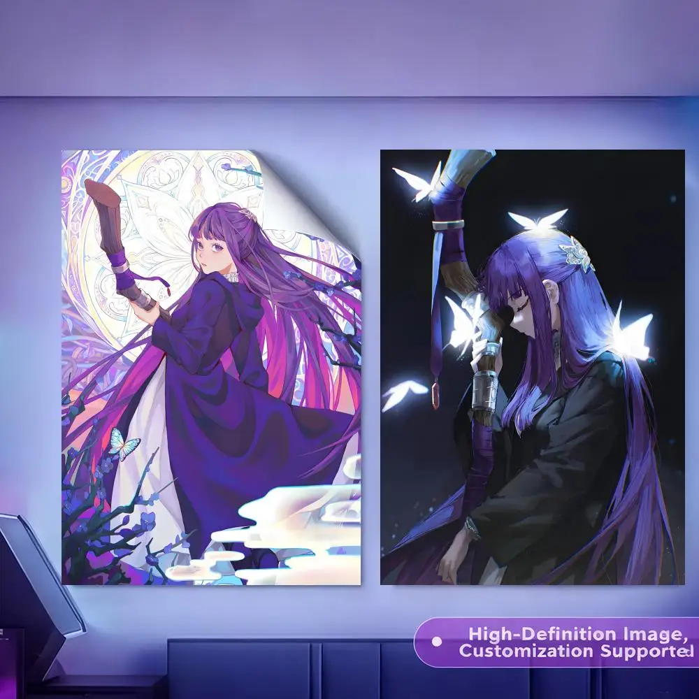 Anime F-FriERen Painting Calligraphy HD Canvas Poster Crease Free Waterproof All Space Wall Decor