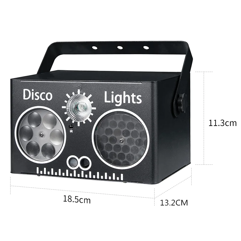 Lampu pesta DJ disko 4-in-1, lampu strobo karnaval, pencahayaan panggung remote kontrol suara DMX, proyektor, lampu ambient
