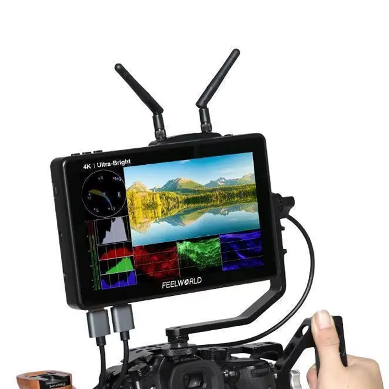 FEELWORLD 7-дюймовый полевой монитор IPS LUT7 PRO DSLR 4K HDMI 3D LUT 2200 нит 1080P HD для HDMI для Nikon Sony Canon Photo Studio