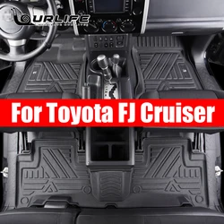 for TOYOTA FJ cruiser car All-Weather TPE Floor foot Mat Full Set Trim to Fit For FJ cruiser waterproof floor mat