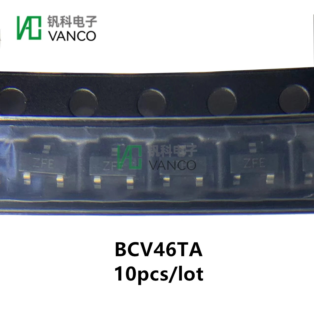 10 Buah/Lot Kit Transistor BCV46TA TRANS PNP DARL 60V 0, 5a SOT23-3 Inci Sctok