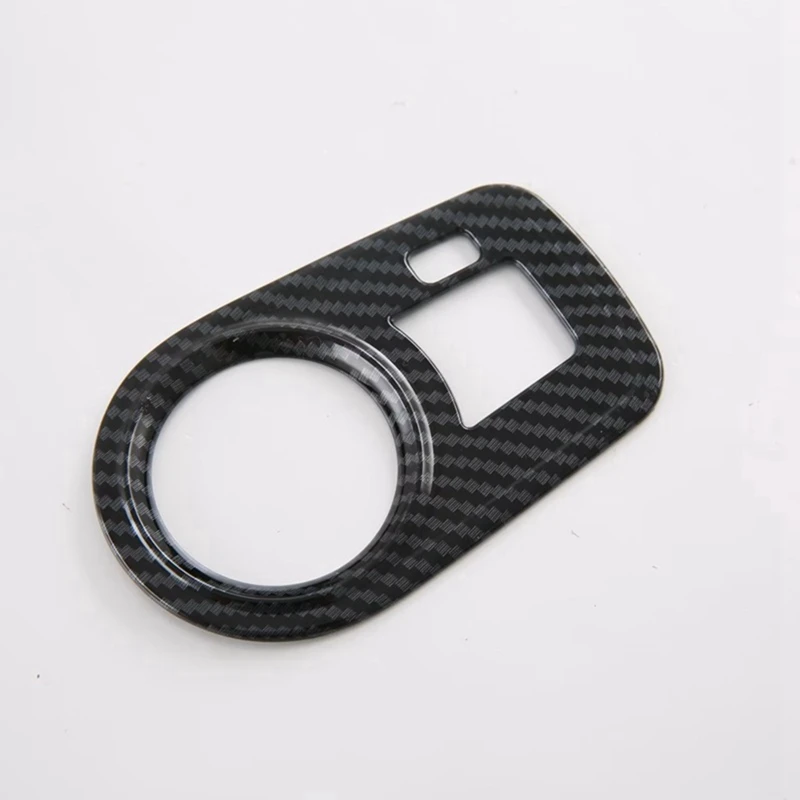 Headlamp Adjustment Switch Sticker Decoration Interior Accessories For MG 4 MG4 EV Mulan 2023 ABS Carbon Fiber