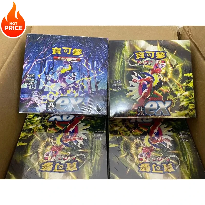 

Original PTCG Chinese Traditional Version Pkm Black Volt Scarlet Ex Purple Enhancement Expansion Pack Game Collection