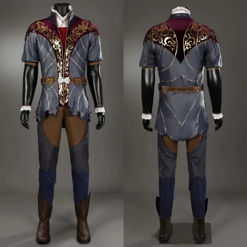 Baldur Astarion Costume Cosplay Gioco BG 3 Costumi Cappotto di pelle Completo Set completo e articoli individuali venduti su misura