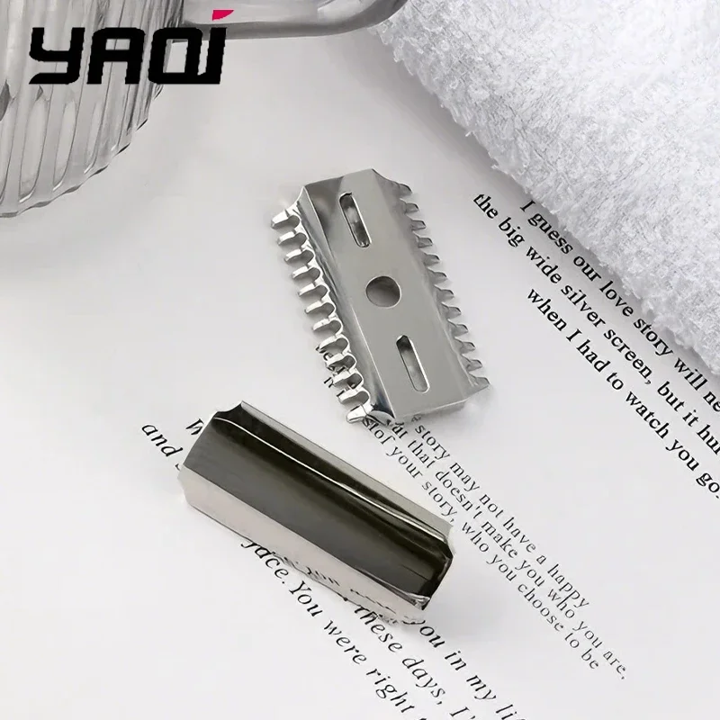2026 YAQI Vostok 70OC Safety Razor Head 316 Stainless Steel Polished Dual Comb with 0.7mm Blade Gap for Smooth Shaving